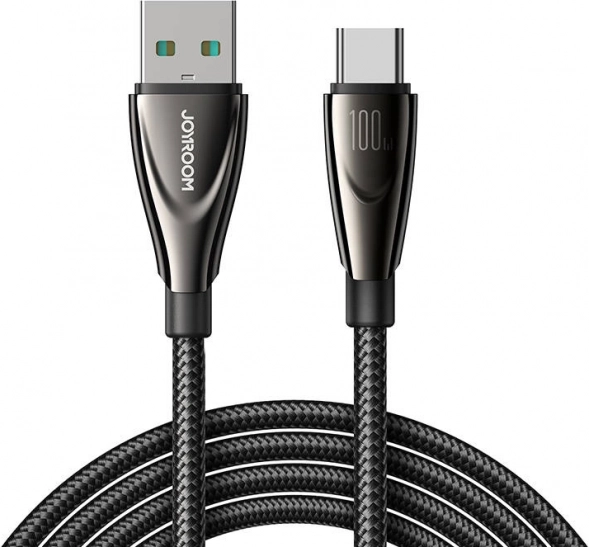 Kabel JOYROOM USB-A na USB-C 100 W, 1,2 m, černý