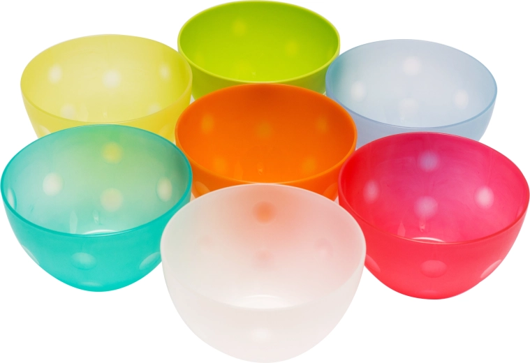 Plastová kuchyňská miska malá 14 cm - mix barev