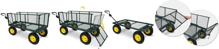 Sklápěcí korba a snadné vysypávání