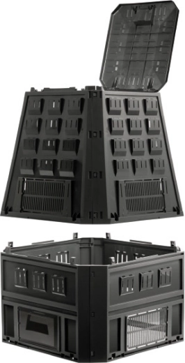 Pohodlné plnění a vybírání kompostu