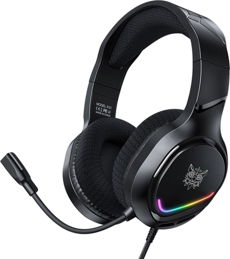 Herní sluchátka Onikuma X31 s RGB podsvícením a 50mm měniči