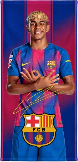 Rychleschnoucí osuška FC Barcelona Lamine Yamal 70 × 140 cm