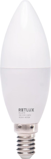 LED žárovka Retlux svíčka E14 3 W 405 lm studená bílá