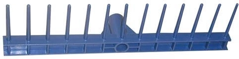 Hrábě plastové 48 × 13 cm, 13 zubů bez násady