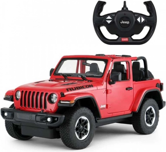 Jeep Wrangler Rubicon RASTAR 1:14 červený – RC auto 2,4 GHz