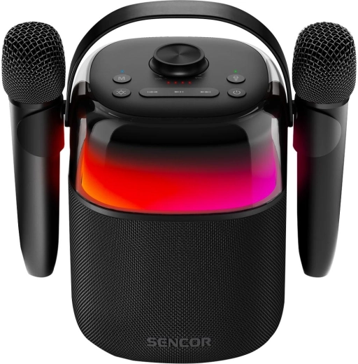 Sencor přenosný Bluetooth karaoke reproduktor s bezdrátovými mikrofony