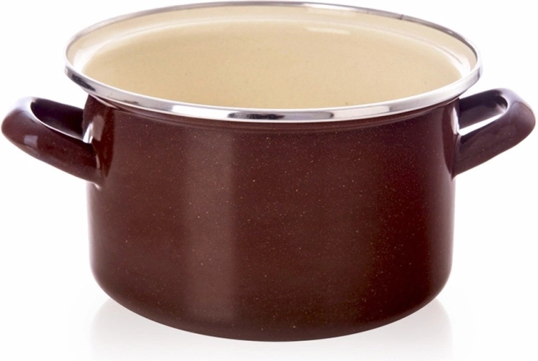 Emaliovaný hrnec BROWN 18 cm, 2 l