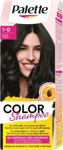 Palette barvicí šampon 1-0 černý 50 ml