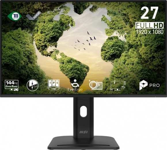MSI PRO MP275PGN 27" zakřivený FHD monitor 144 Hz černý