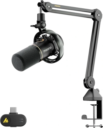 Maono PD200WS dynamický mikrofon USB/XLR/2,4 GHz (černý)