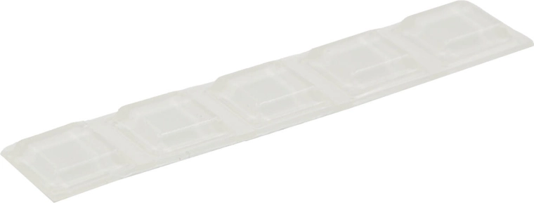 Samolepicí čirý doraz čtvercový 12,7 × 12,7 × 3 mm, sada 5 ks
