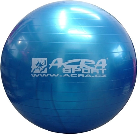 Acra overball nafukovací gymnastický míč 65 cm modrý