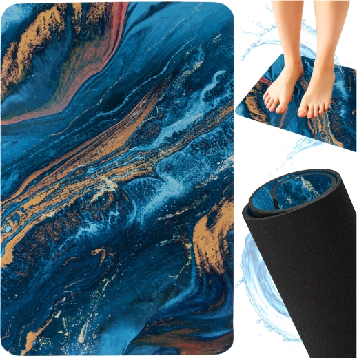 Protiskluzová rychleschnoucí koupelnová předložka Ruhhy 60 × 40 cm