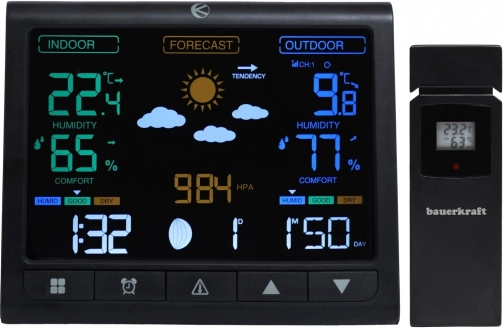 Bezdrátová meteostanice s LCD displejem a venkovním senzorem