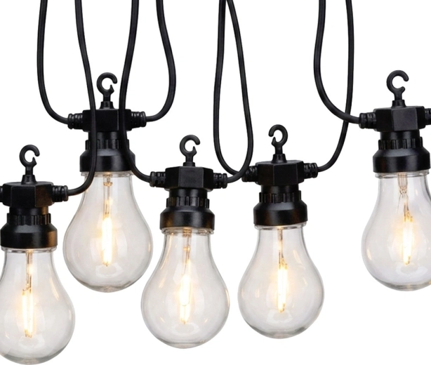 Venkovní světelná girlanda 9,5 m s 20 LED žárovkami