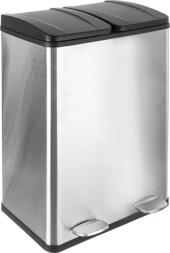 Duo recyklační odpadkový koš nerez/UH 2×30 l
