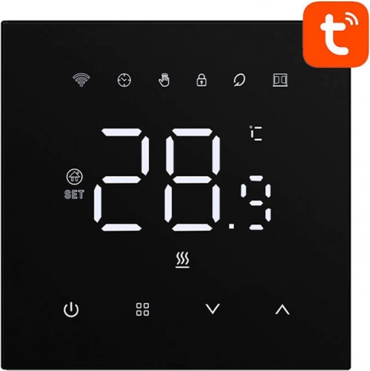 Chytrý termostat AVATTO pro elektrické vytápění 16 A s Wi‑Fi