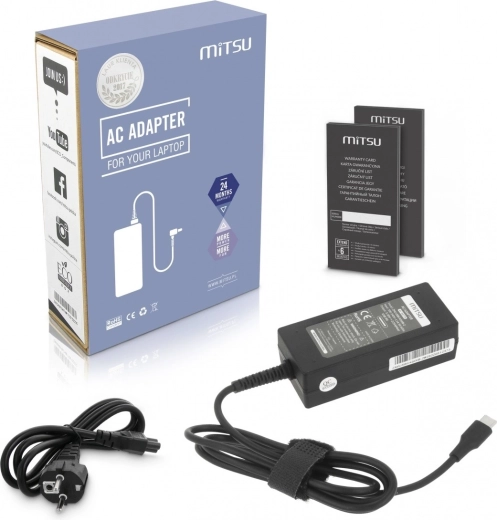 Mitsu USB-C napájecí adaptér pro notebook 45 W (Power Delivery)