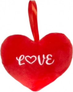 Plyšové valentýnské srdce 13 cm