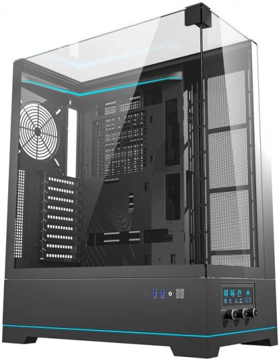 Počítačová skříň Darkflash DY450L ATX Mid Tower bez ventilátorů – černá