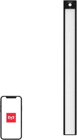 Senzorové LED světlo do skříně YEELIGHT 40 cm, černé, 4000 K