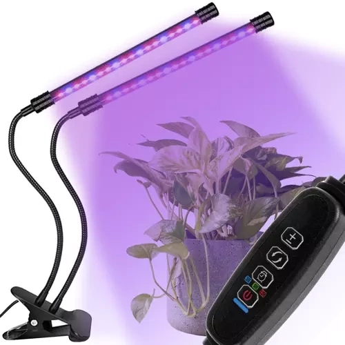 Voděodolná LED lampa pro růst rostlin s dvojitým panelem, časovačem a dálkovým ovládáním Gardlov