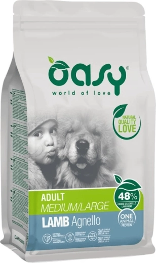 Oasy One Animal Protein Adult Medium/Large jehně 2,5 kg