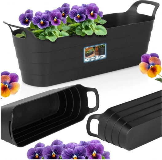 Elegantní podlouhlý tvar pro bylinky a květiny