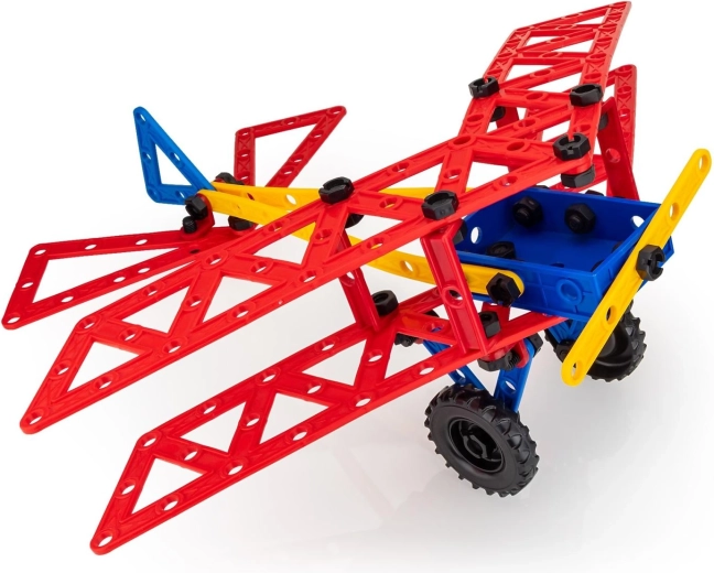 Kreativní modely: biplán, vozidla i lodě