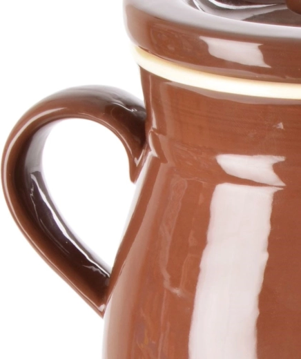 Stabilní teplota a chuť díky glazované keramice