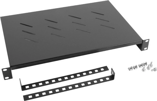 Police do 19" rozvaděčů 1U, 600 mm, černá LANBERG