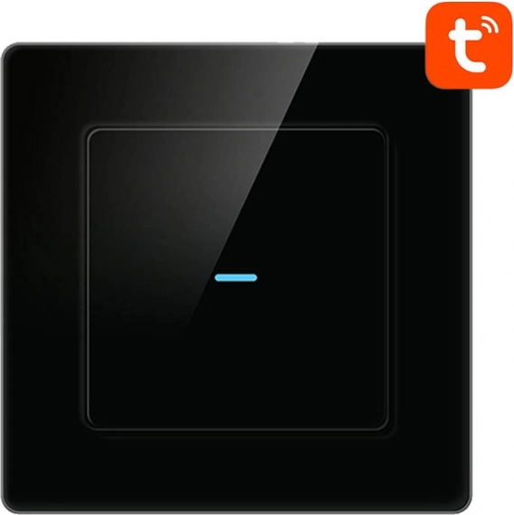 Chytrý WiFi vypínač Avatto s 1 tlačítkem TUYA (černý)