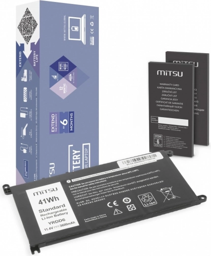 Baterie pro Dell Inspiron 14 5481, 5590 3600 mAh (41 Wh) 11,4 V