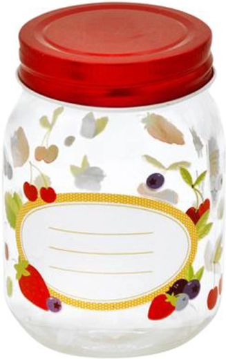Zavařovací sklenice s víčkem Toro 380 ml ovoce