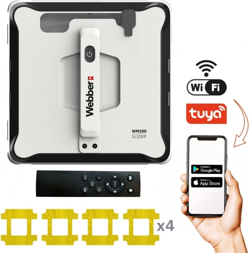 Robotický čistič oken Webber s aplikací a nádržkou