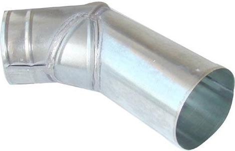 Koleno V 80 mm z pozinkované oceli