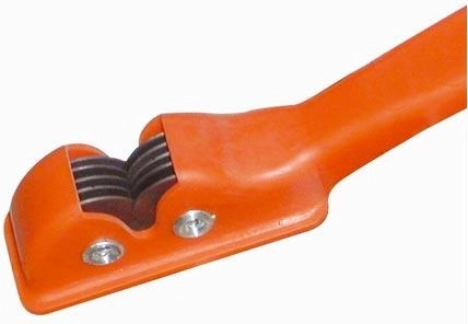 Ostřič nožů s držadlem – mix barev