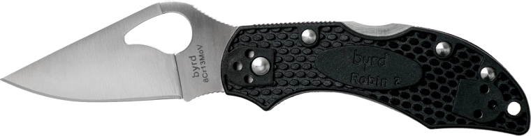 Byrd Robin 2 lehký kapesní nůž 6,4 cm, černý, FRN