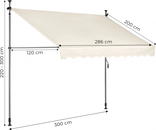 Plynulé stínění díky ruční klice