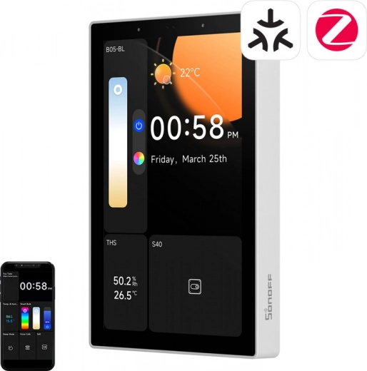 Sonoff NSPanel Pro 120 chytrý ovládací panel s podporou Matter (bílý)