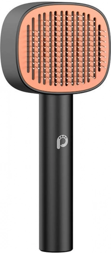 kartáč na srst pro domácí mazlíčky Paw In Hand – černý