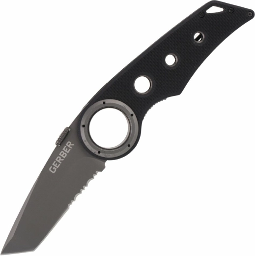 Gerber Remix Tactical kapesní nůž 7,7 cm, černý, G10, spona