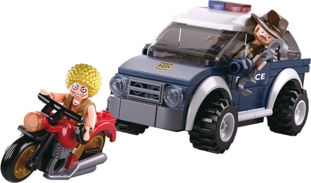 Sluban policie offroad a zloděj na motorce