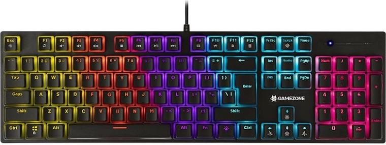 Mechanická herní klávesnice tracer gamezone unique pudding rgb, usb