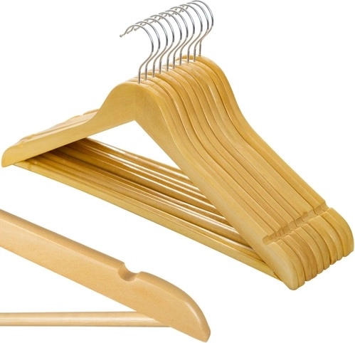 Dřevěná ramínka na oblečení RUHHY, 10 ks