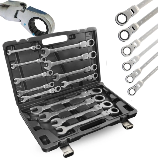 Flexibilní ráčnové hlavy pro práci v těsných místech