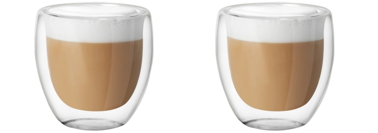 Sada 2 termo sklenic s dvojitou stěnou 250 ml