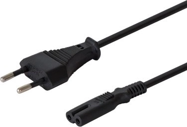 Plochý napájecí kabel osmička C7 2pin 1,8 m