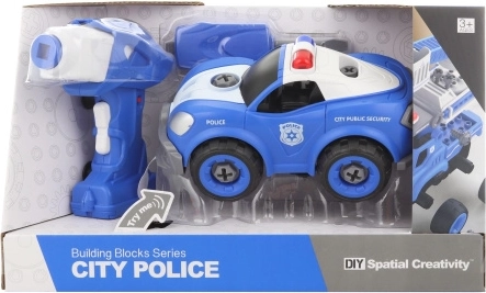 Šroubovací policejní auto s dálkovým ovládáním a vrtačkou
