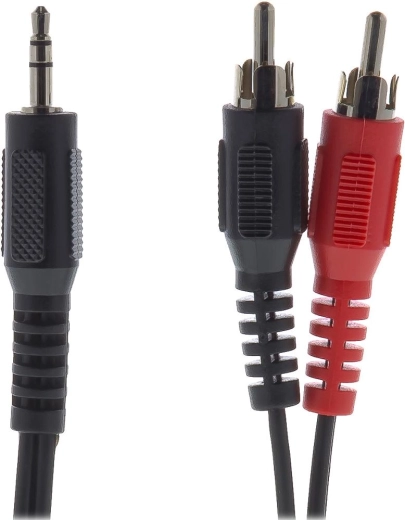 Sencor audio kabel 3,5mm jack na 2× RCA, 2 m